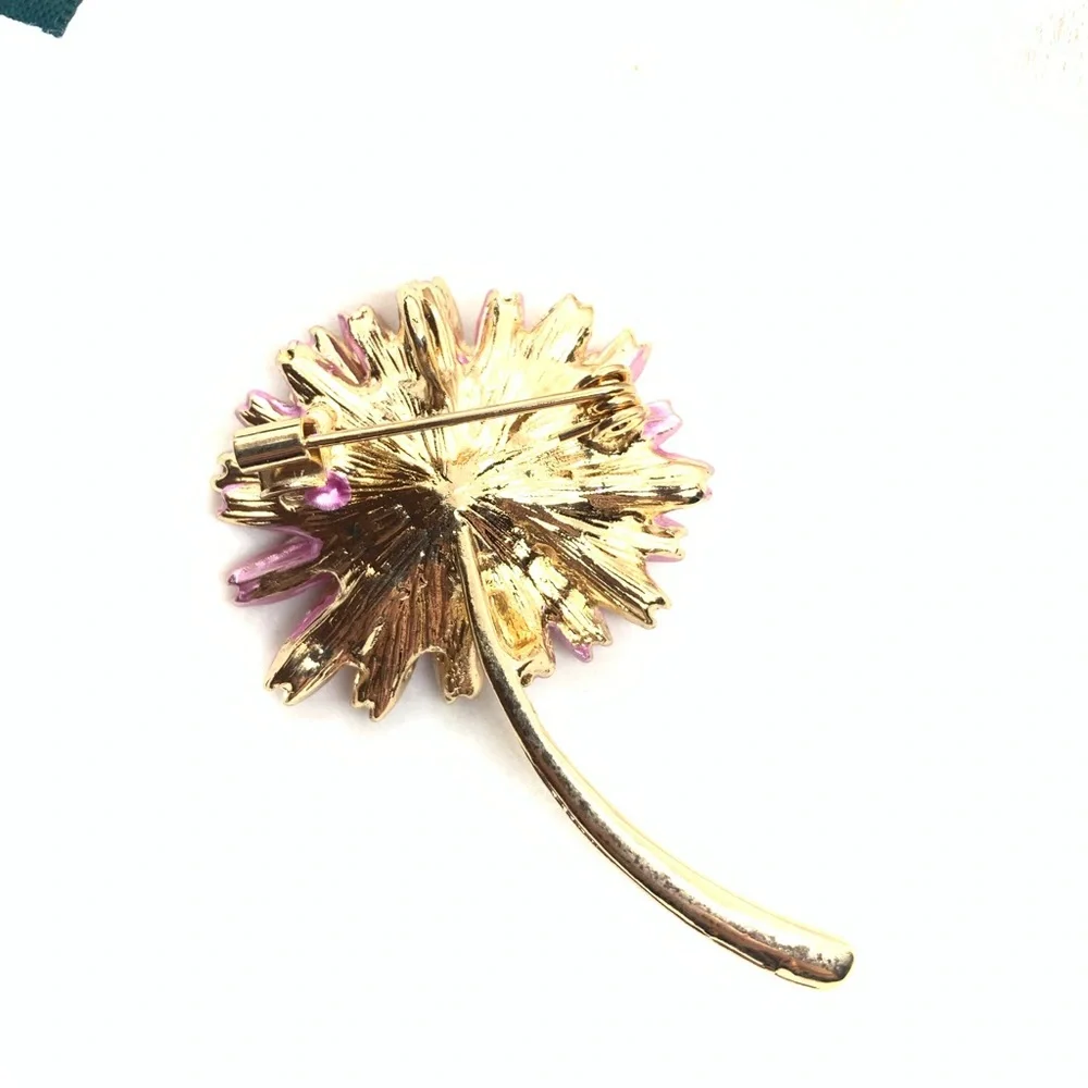 Cute Enamel Pink Brooch